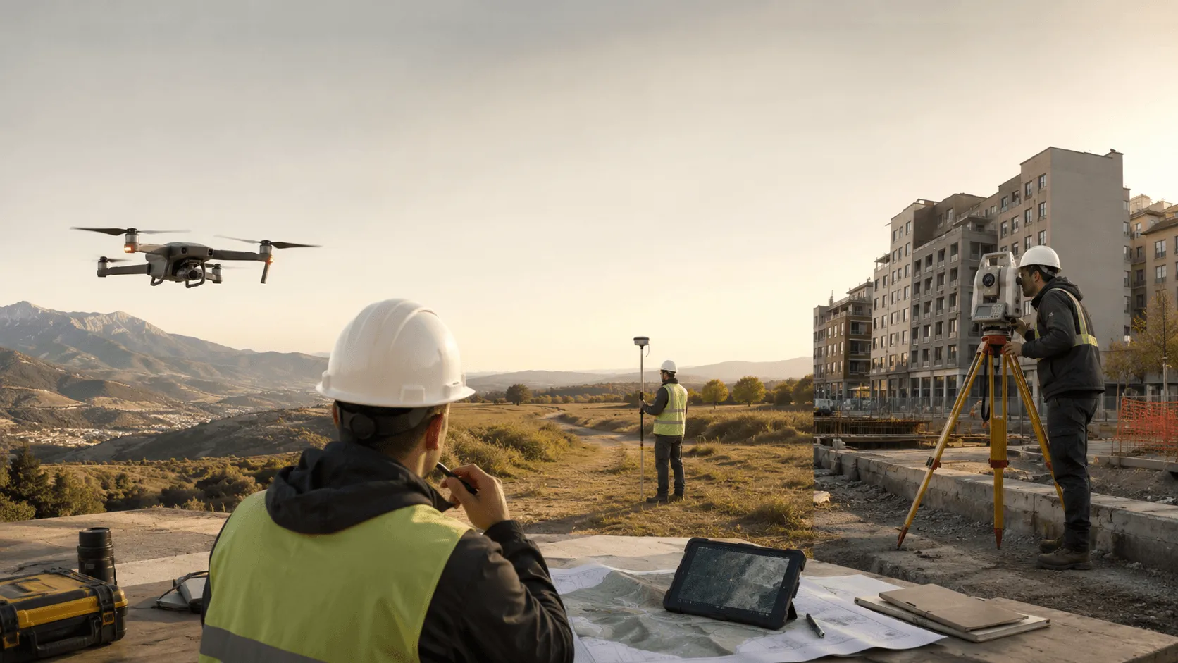 Dron, GNSS o estación total: cuál usar según el tipo de levantamiento